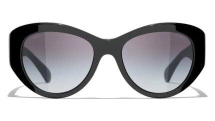 BUTTERFLY CHANEL SUNGLASSES BLACK 5492-a c.1047/s6